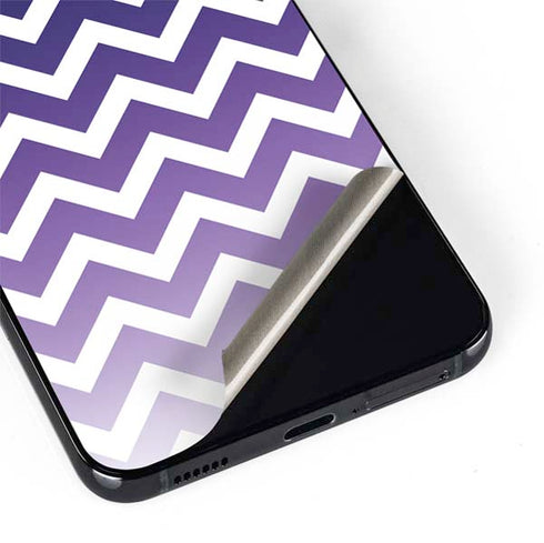 Chevron Purple Ombre Galaxy S22 Skin